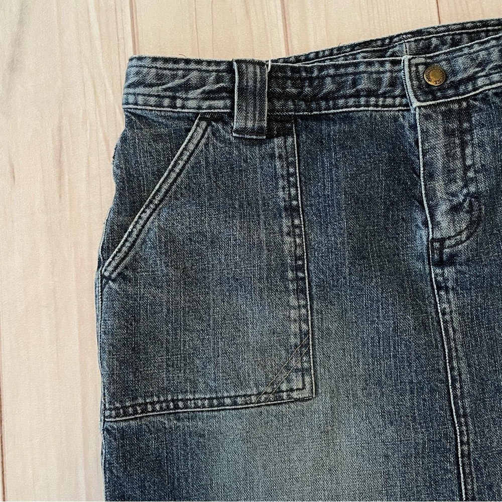 y2k Columbia XCO Denim Skirt Women’s 6 Blue Outdoor Hiking Cabin Classic Active - Picture 2 of 15